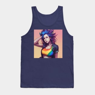 Cat Rainbow Tank Top